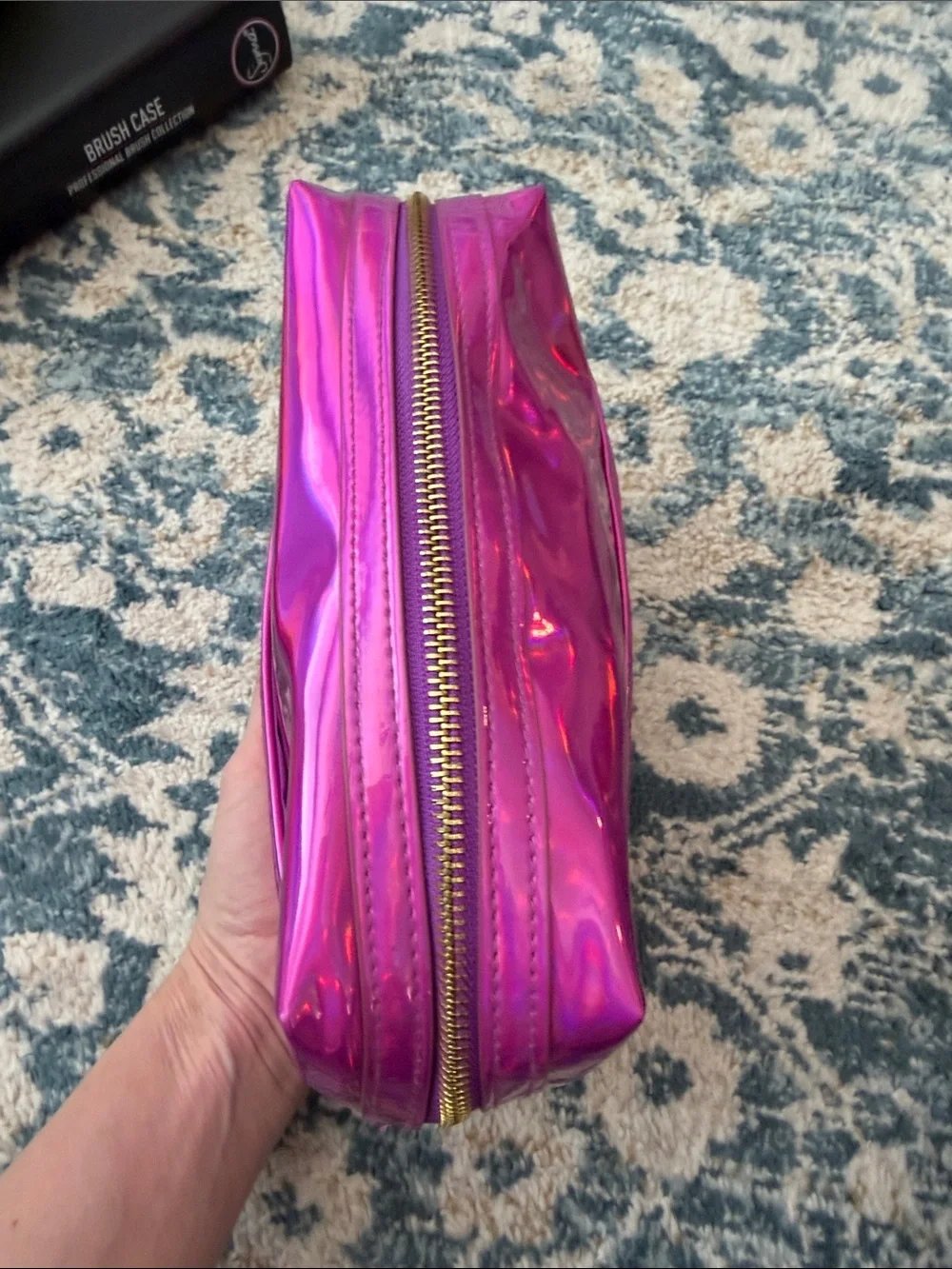 Jeffree Star Iridescent Hot Pink Cosmetic Pouch - Picture 3 of 11